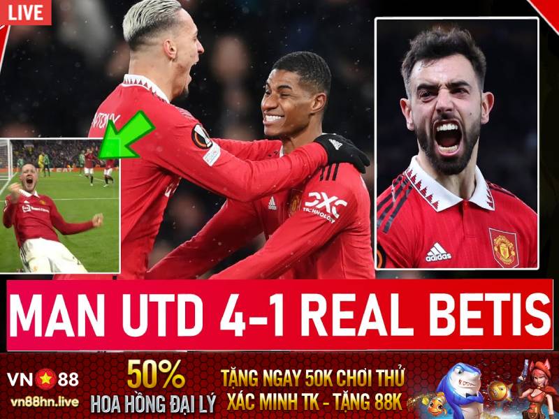 Highlights Cúp C2 - Man United vs Real Betis