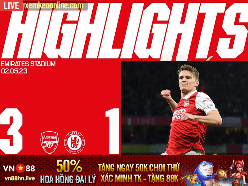 Highlights Ngoại Hạng Anh | Arsenal 3-1 Chelsea
