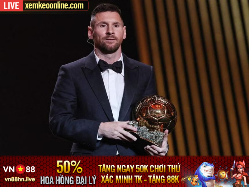 Messi đoạt Quả Bóng Vàng thứ tám