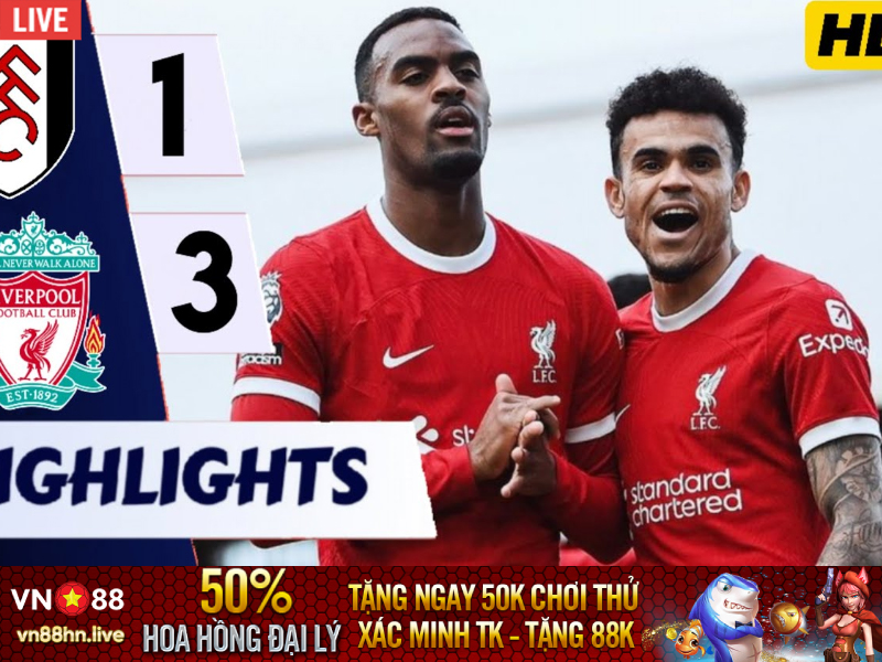 Hightlights EPL 23/24 | Fulham 1-3 Liverpool