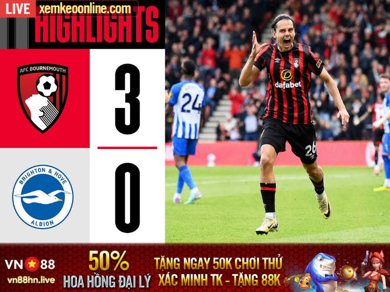 Hightlights EPL 23/24 | AFC Bournemouth 3-0 Brighton
